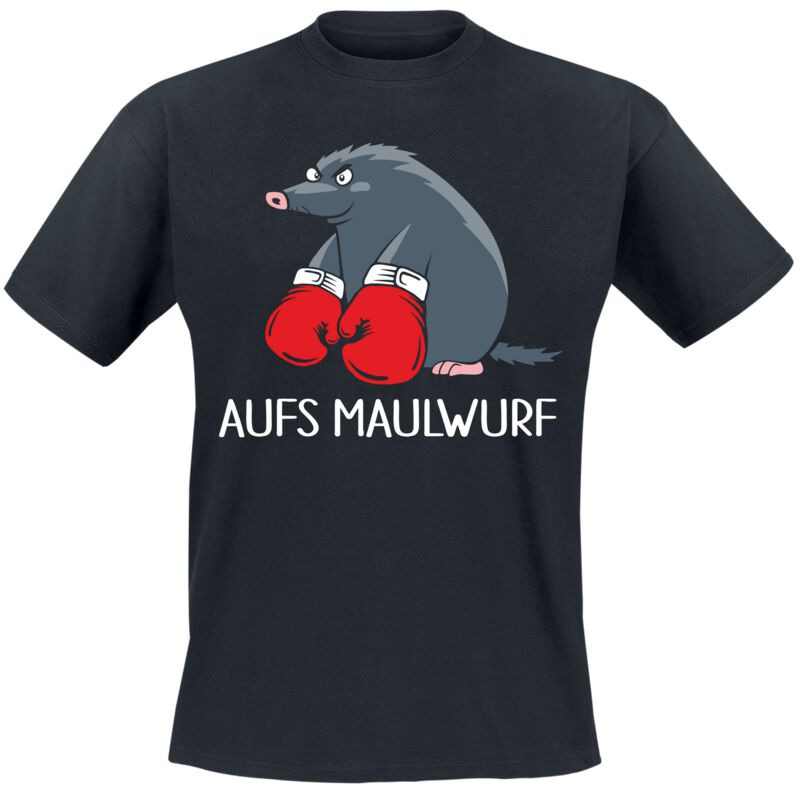 T-Shirt - Aufs Maulwurf - M bis 3XL - für Männer - Größe 3XL - schwarz - Männer - male