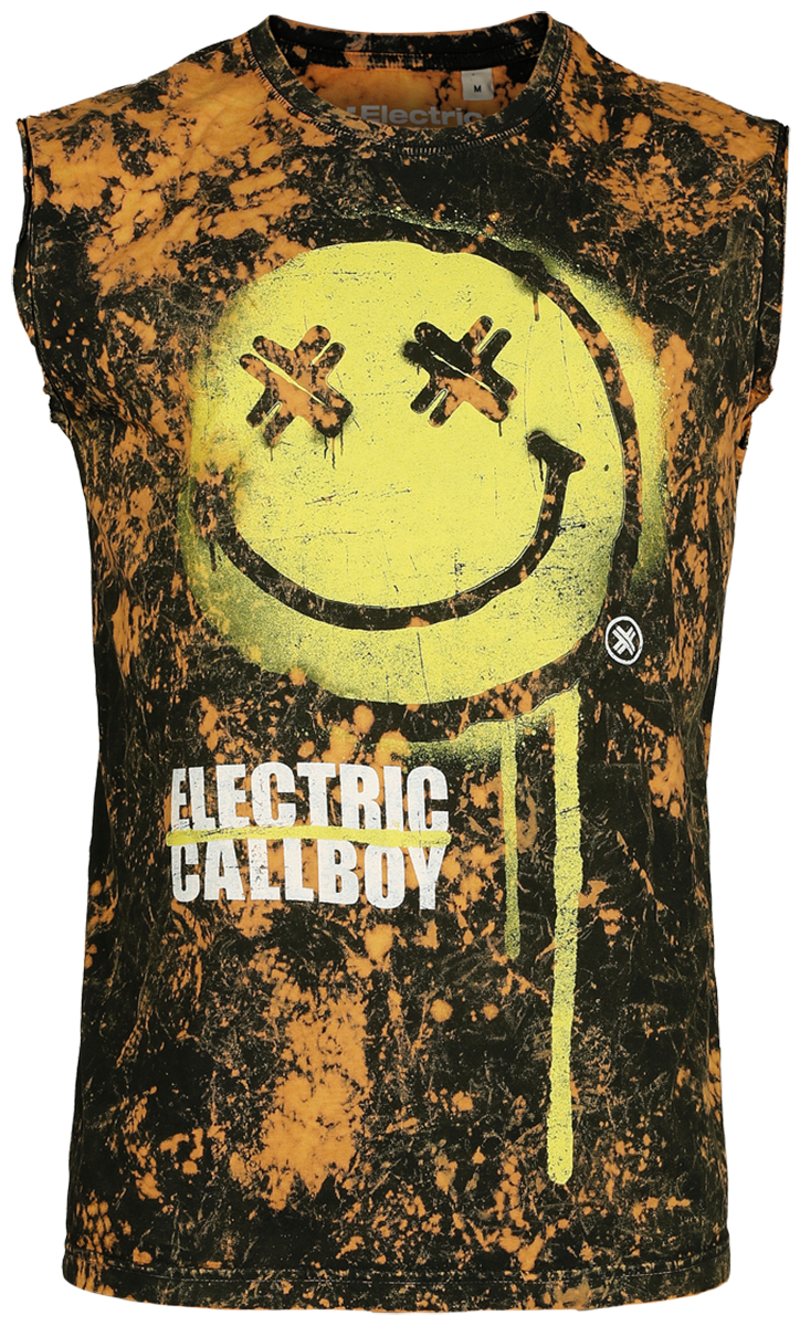 Electric Callboy  Tanktop - Spray Smile - for Men - black