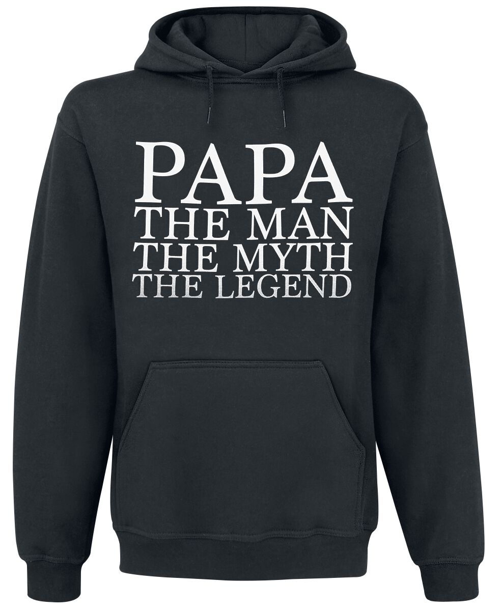 Levně Family & Friends Papa - The Man Mikina s kapucí černá