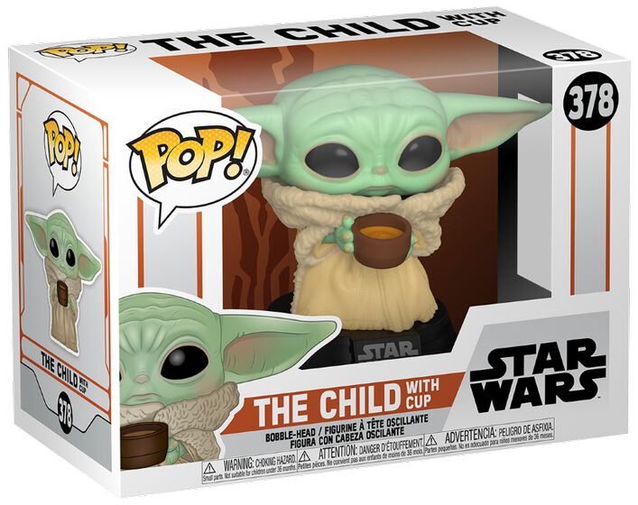 Star Wars The Mandalorian – The Child with Cup Vinyl Figur 378 Funko Pop! multicolor