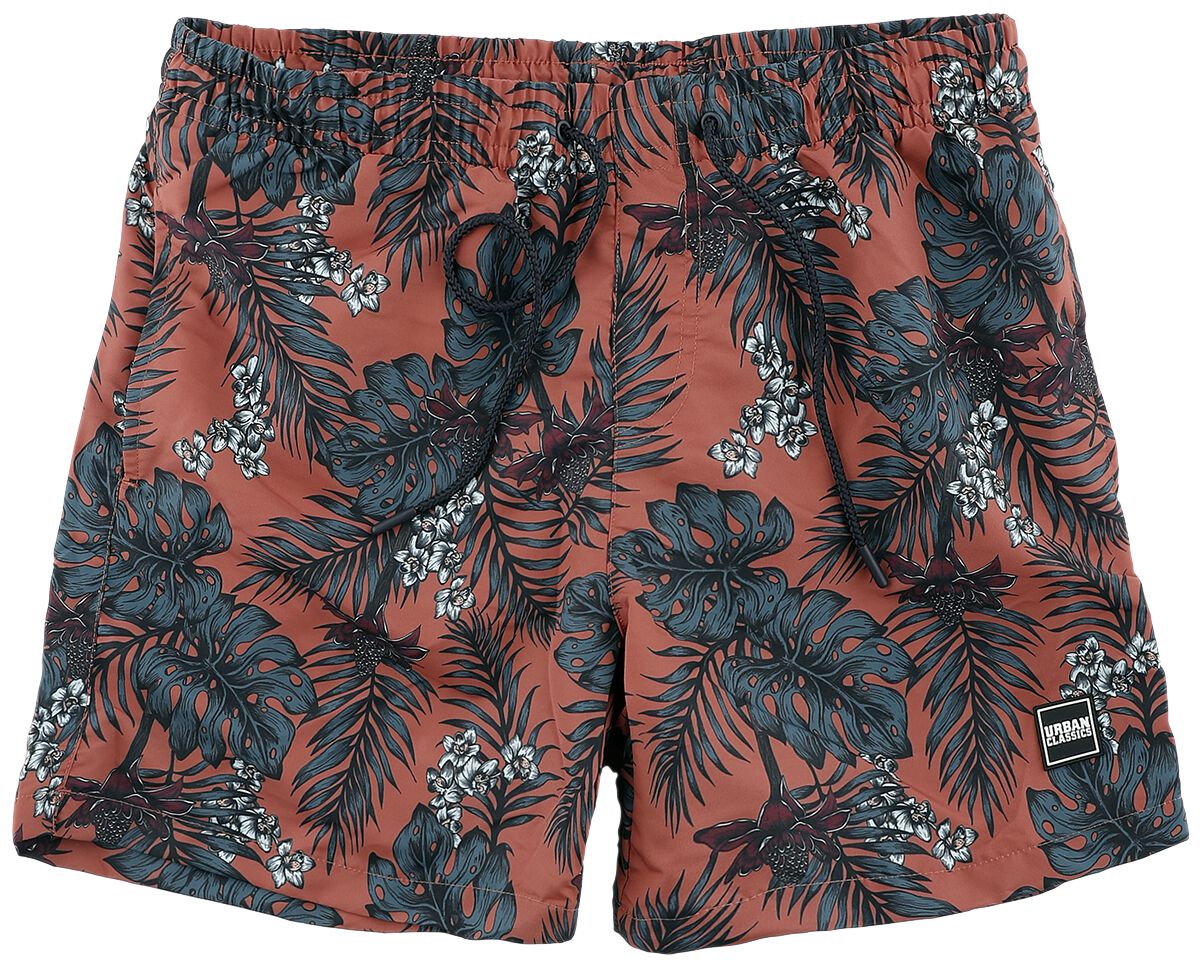Pattern Swim Shorts Badeshort multicolor von Urban Classics