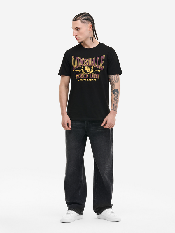 Thumbnail - Lonsdale London AYCLIFFE T-Shirt schwarz in L