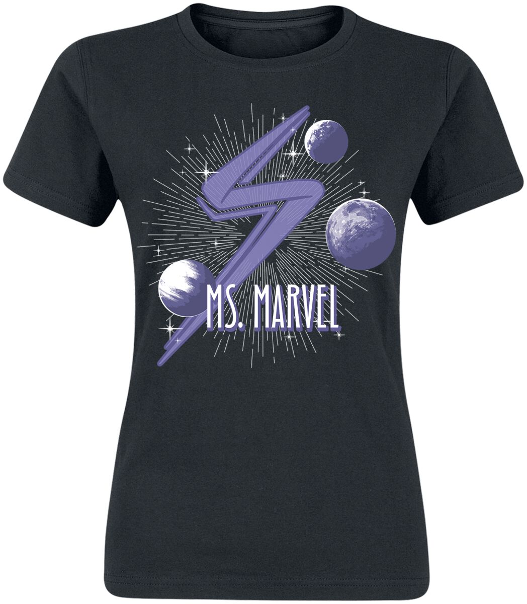 The Marvels - Marvel T-Shirt - Ms. Marvel - S bis XXL - für Damen - Größe XL - schwarz  - Lizenzierter Fanartikel