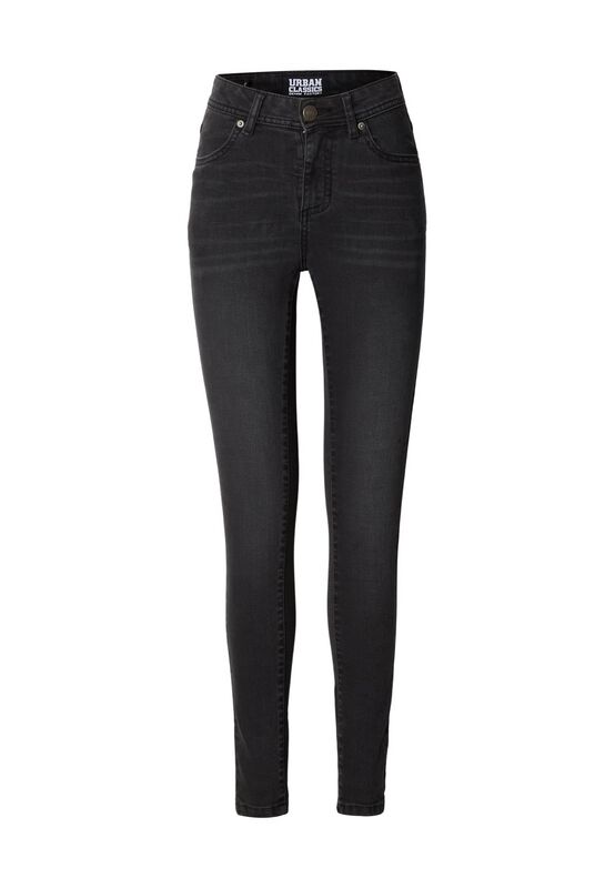 Tejanos  de Urban Classics - Vaqueros denim de mujer de corte skinny - Mujer - Negro