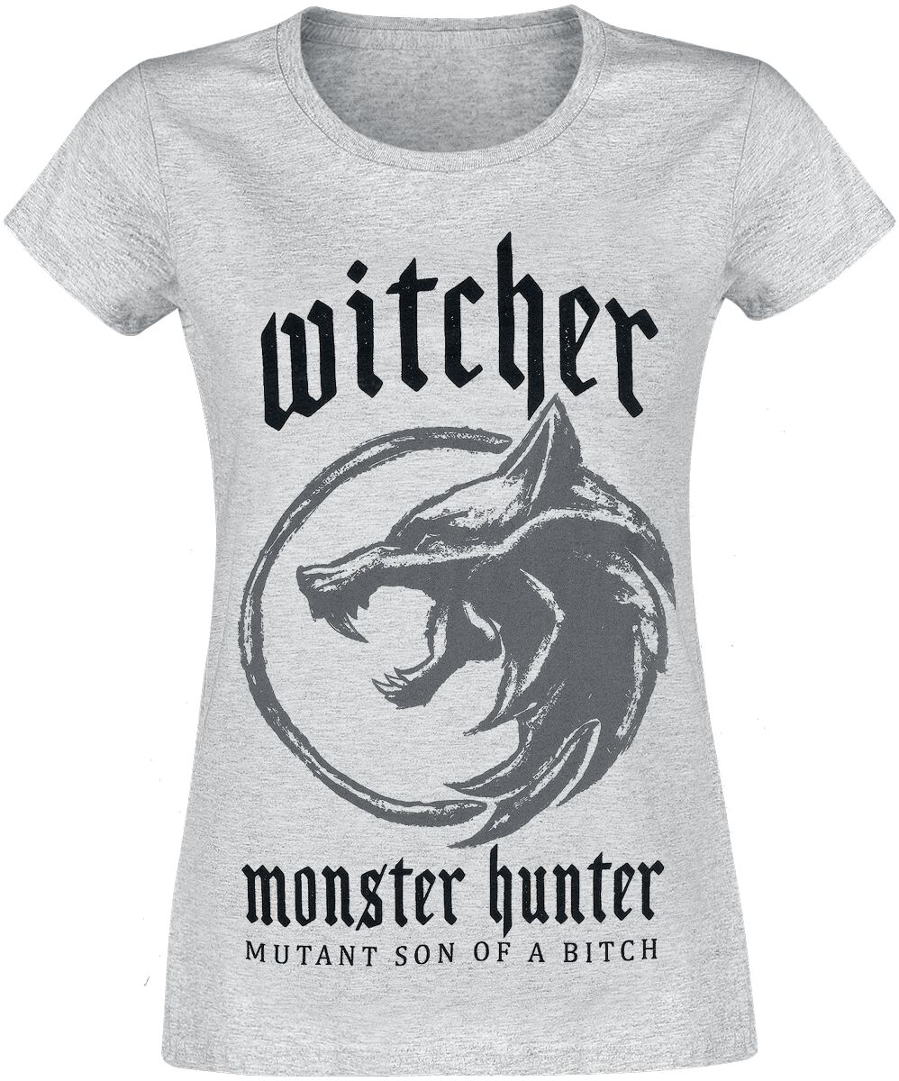 The Witcher Monster Hunter T-Shirt heather grey