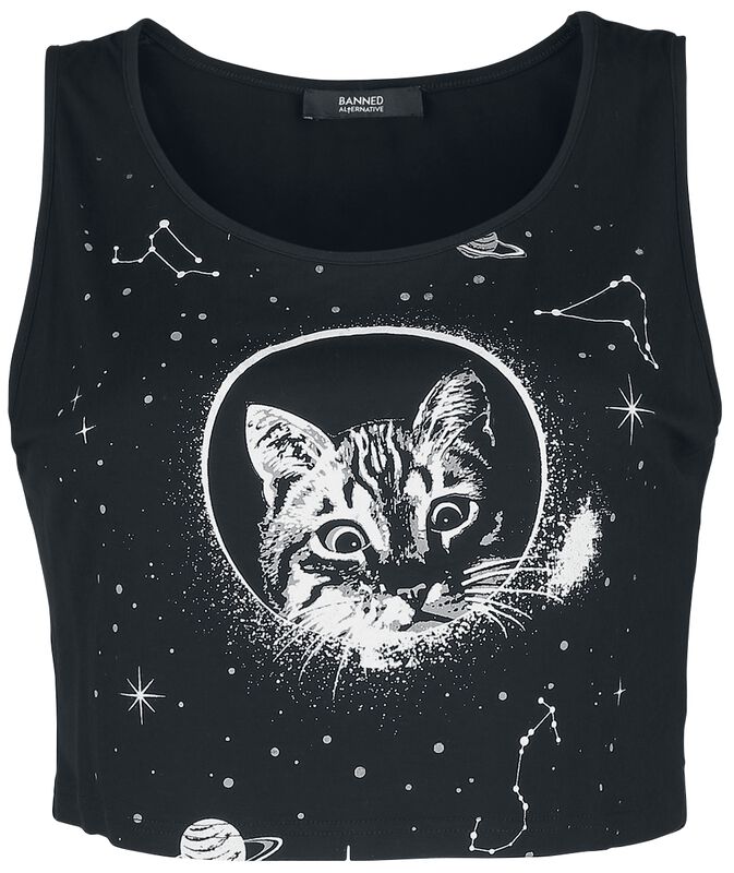 Space Kitty Cropped Top