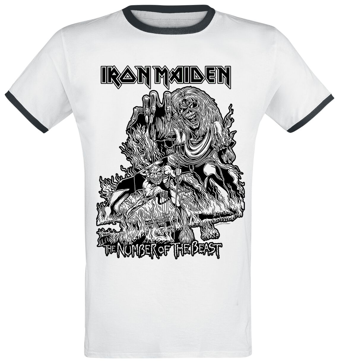 Number Of The Beast T-Shirt weiß von Iron Maiden