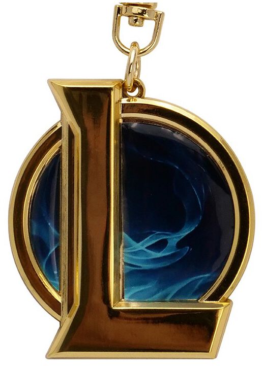 League Of Legends League Of Legends Logo Keyring Pendant gold coloured