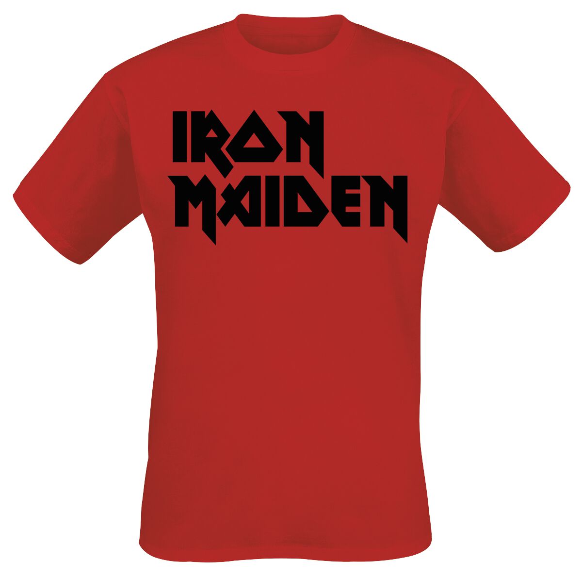 Classic Logo T-Shirt rot von Iron Maiden