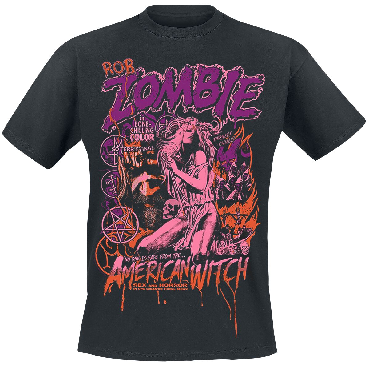 Rob Zombie American Witch 22 T-Shirt schwarz