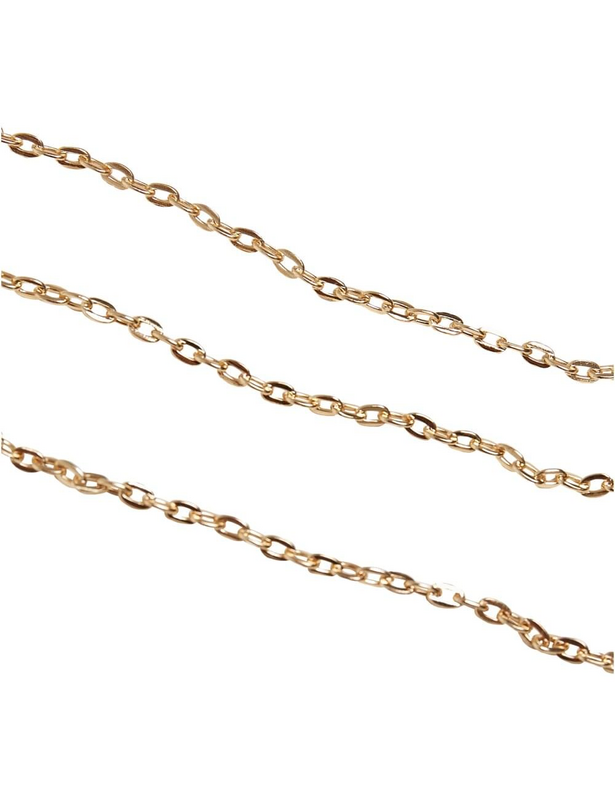 Thumbnail - Urban Classics Pearl Layering Necklace Halskette goldfarben