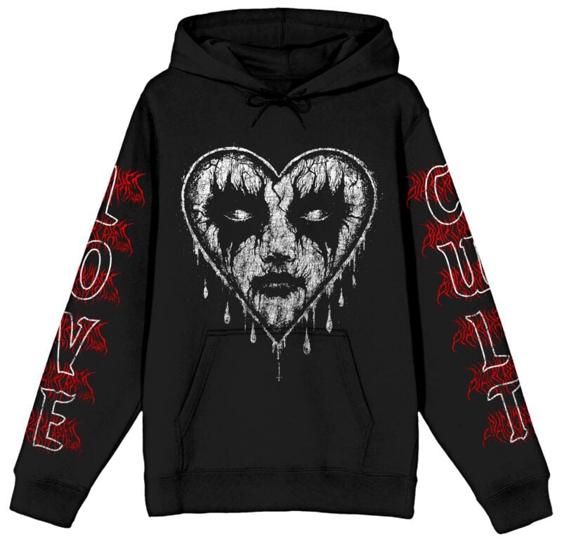 Blackcraft Cult - Gothic Kapuzenpullover - Lovecvlt Pullover Hoodie - S bis 5XL - für Männer - Größe 3XL - schwarz