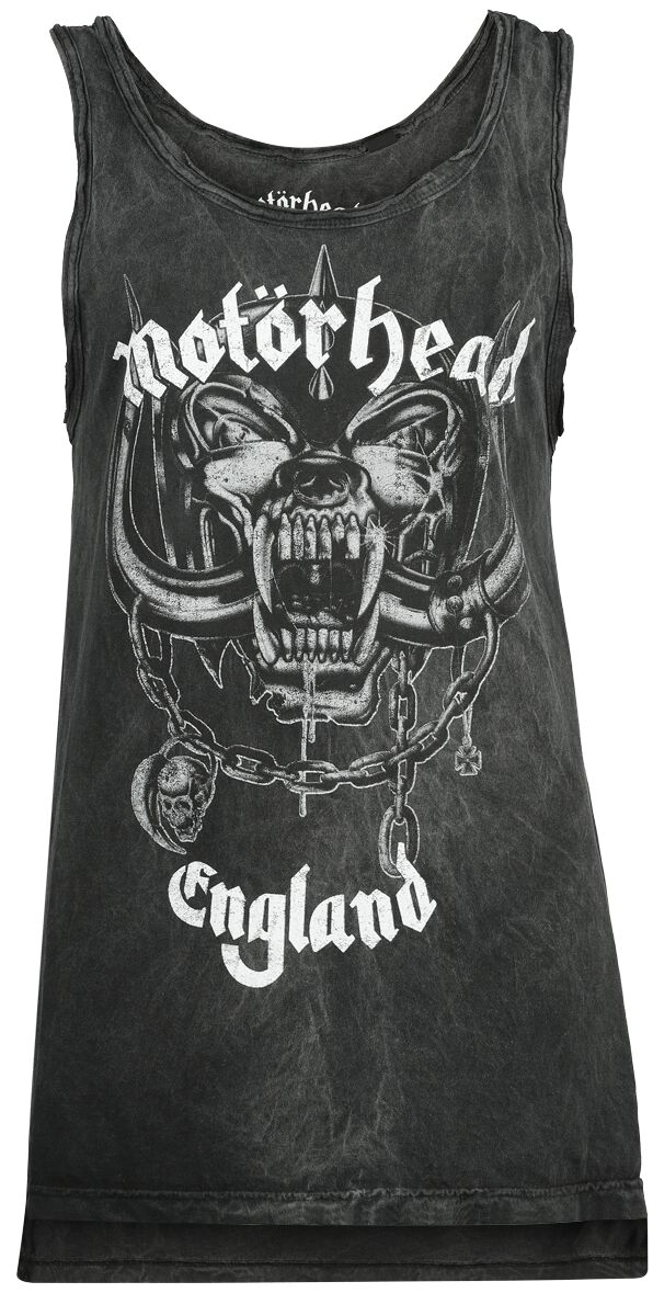 Levně Motörhead Logo England Dámský top šedá