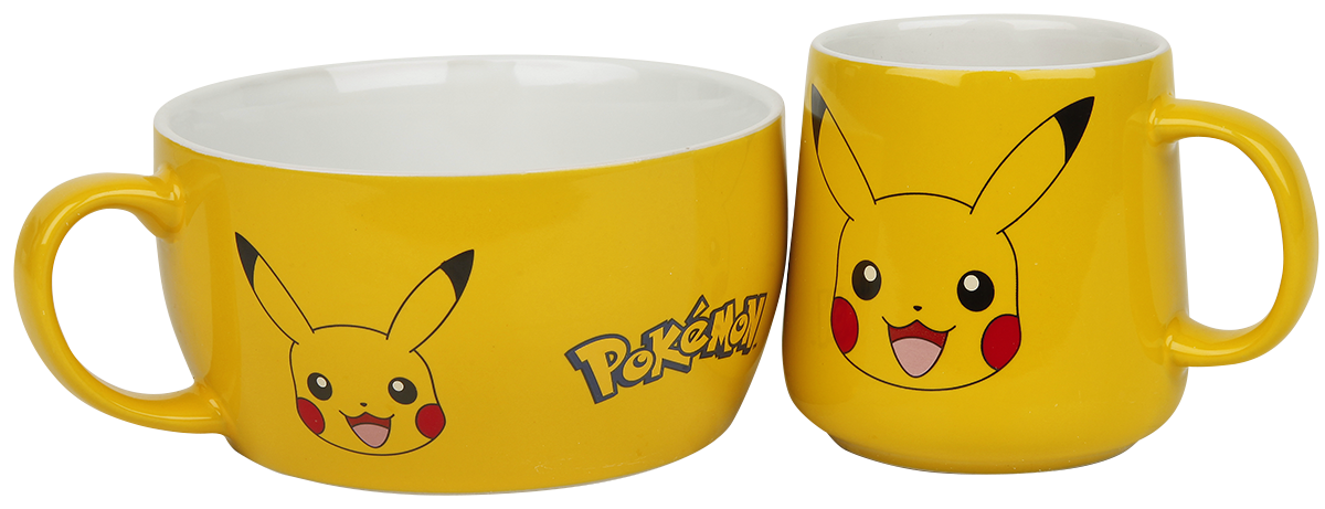 Pokémon  Mug Set - Pikachu - yellow