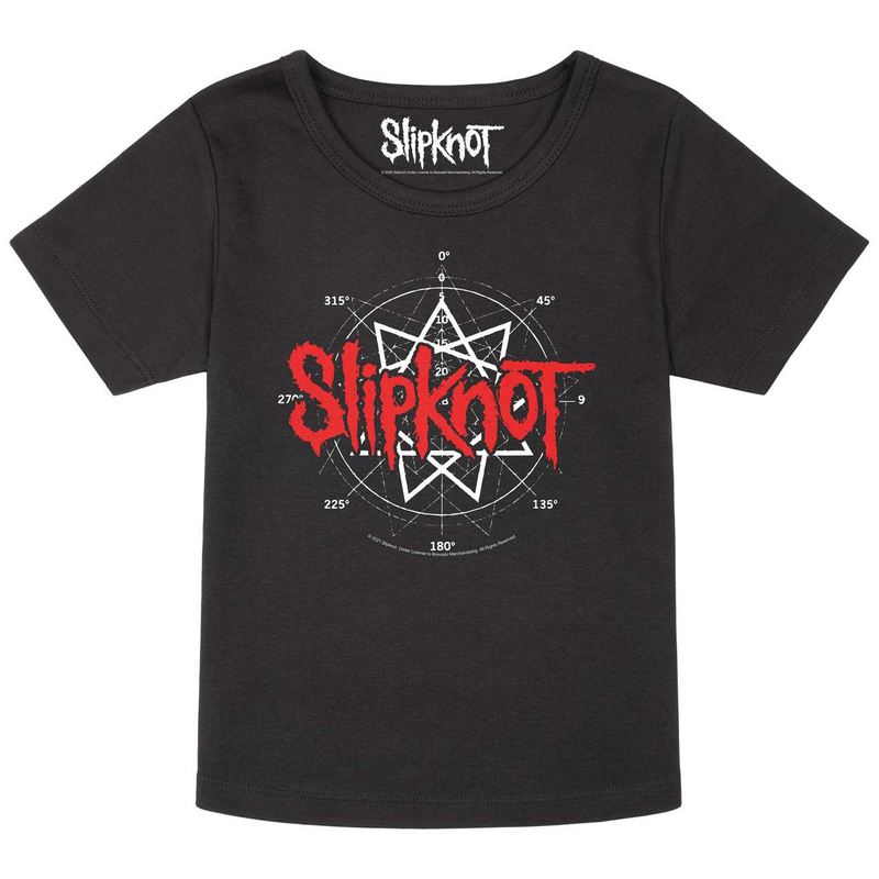 Slipknot  T-Shirt - Metal-Kids - Star Symbol - for Children - black
