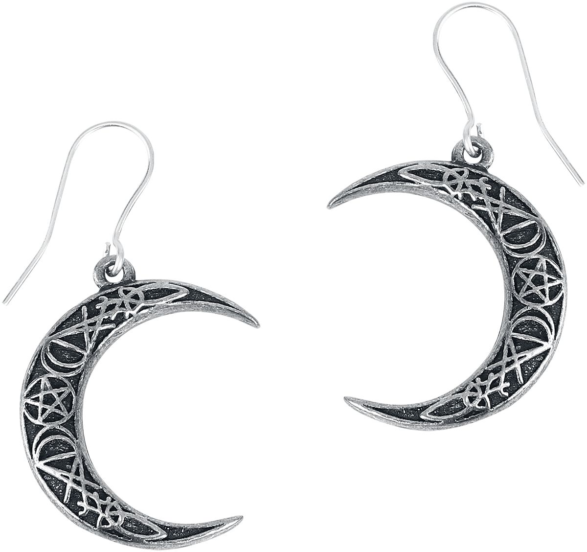 Alchemy Gothic – Gothic Ohrring – A Pact with a Prince – für Damen – schwarz/silberfarben