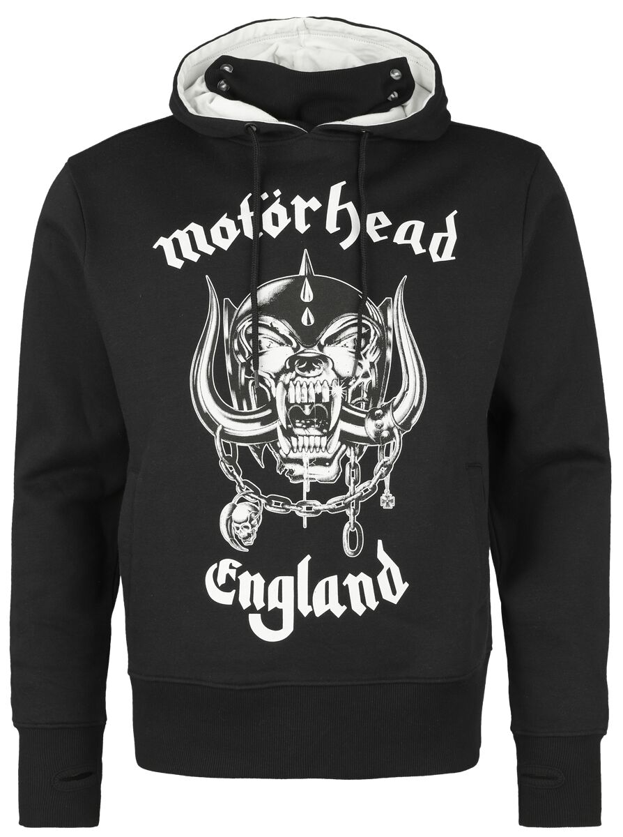 Motörhead England Kapuzenpullover schwarz in XL