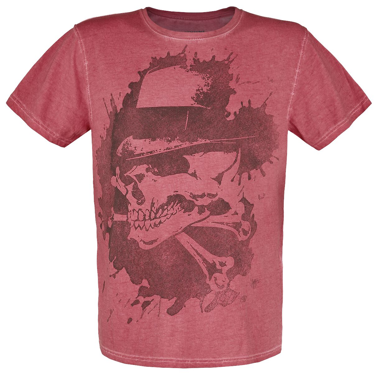 Image of Broilers Rex Skull Ink Webnet T-Shirt rot