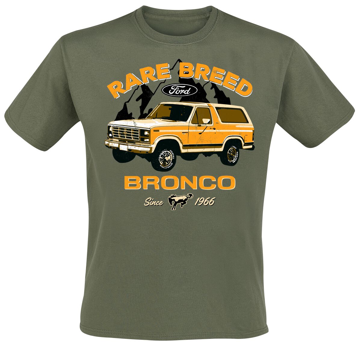 Ford Ford Bronco – Rare Breed T-Shirt grün Ford Ford Bronco – Rare Breed T-Shirt grün