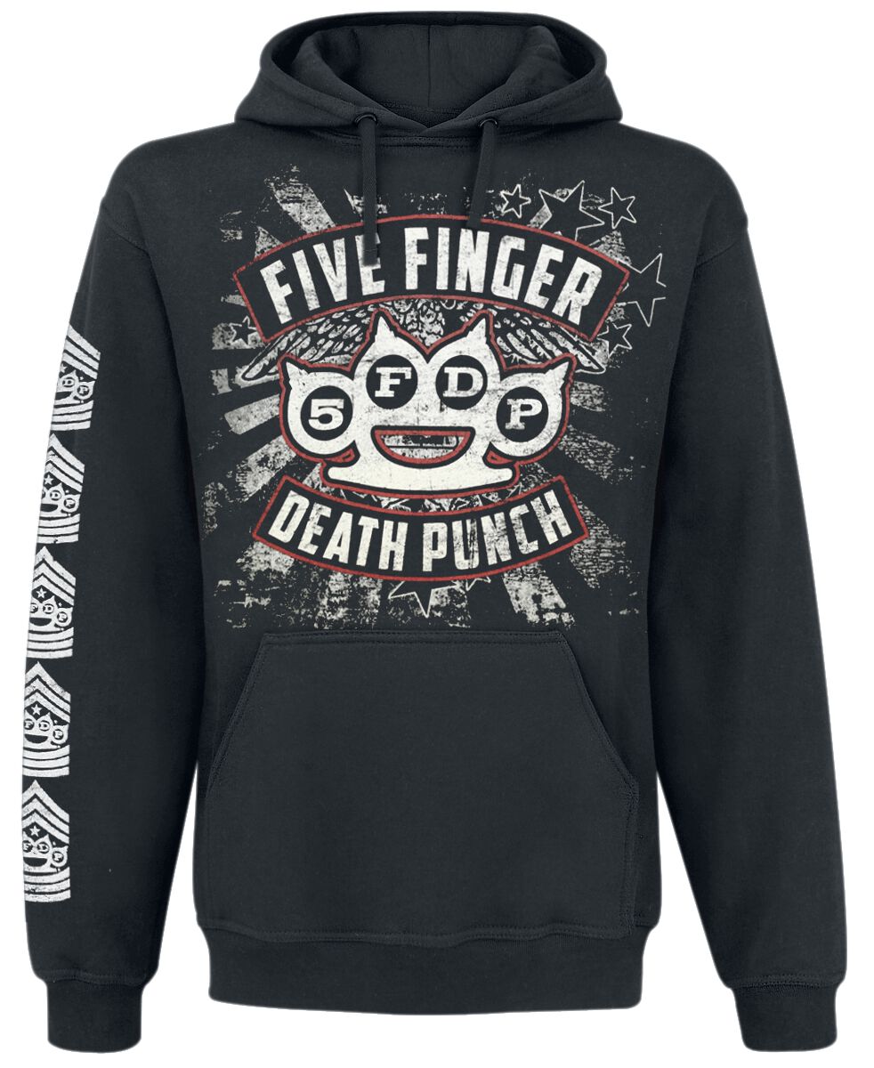 Levně Five Finger Death Punch Punchagram Mikina s kapucí černá