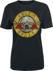 Bullet Logo Distressed, Guns N' Roses, T-Shirt