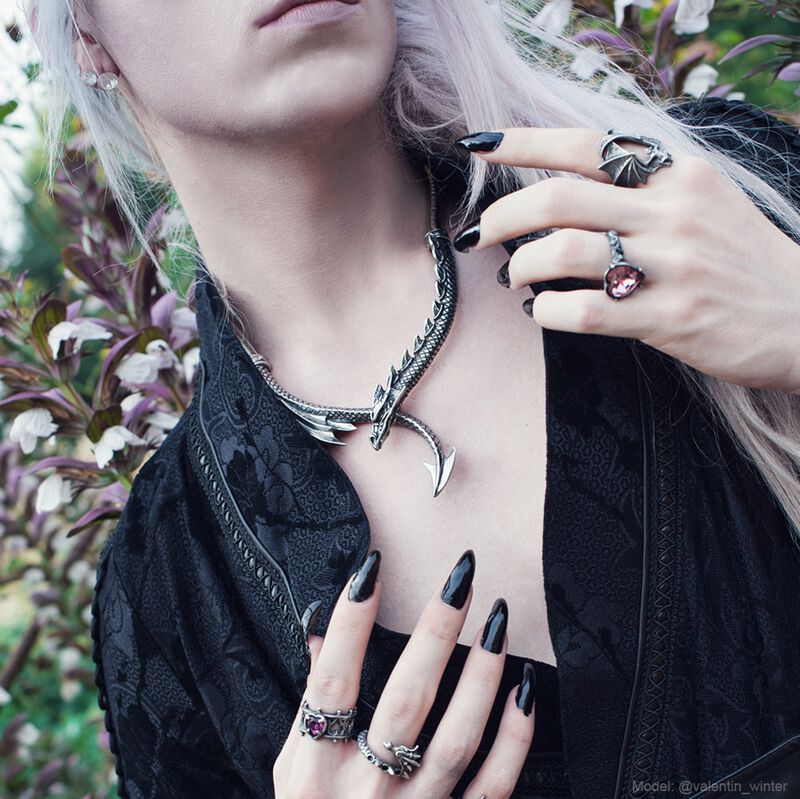 Dragons Lure Necklace | Alchemy Gothic Halskette | EMP