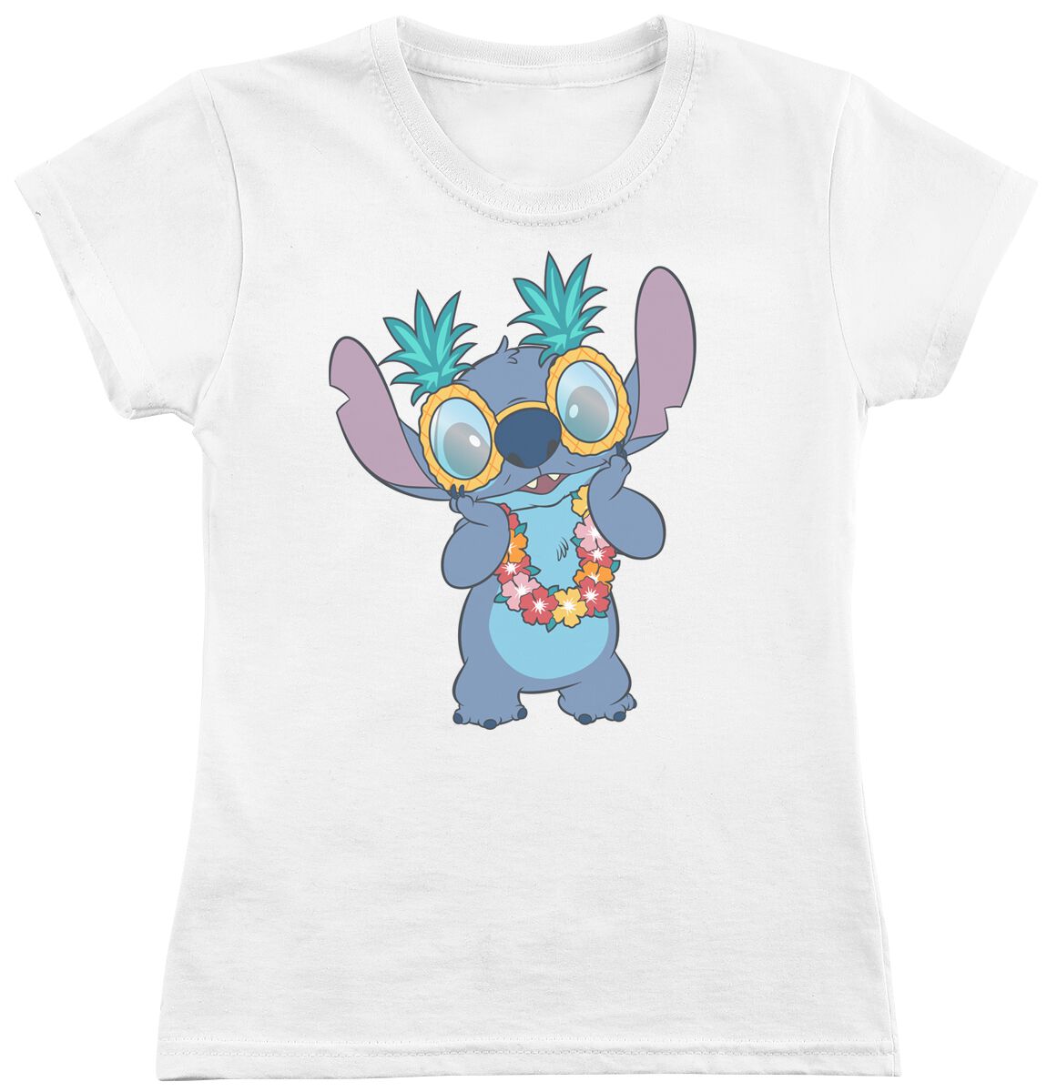 Lilo & Stitch Tropical Fun T-Shirt white