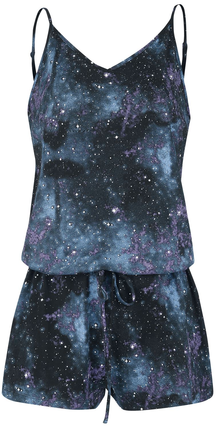 Image of Full Volume by EMP Jumpsuit mit Galaxy Muster Jumpsuit schwarz