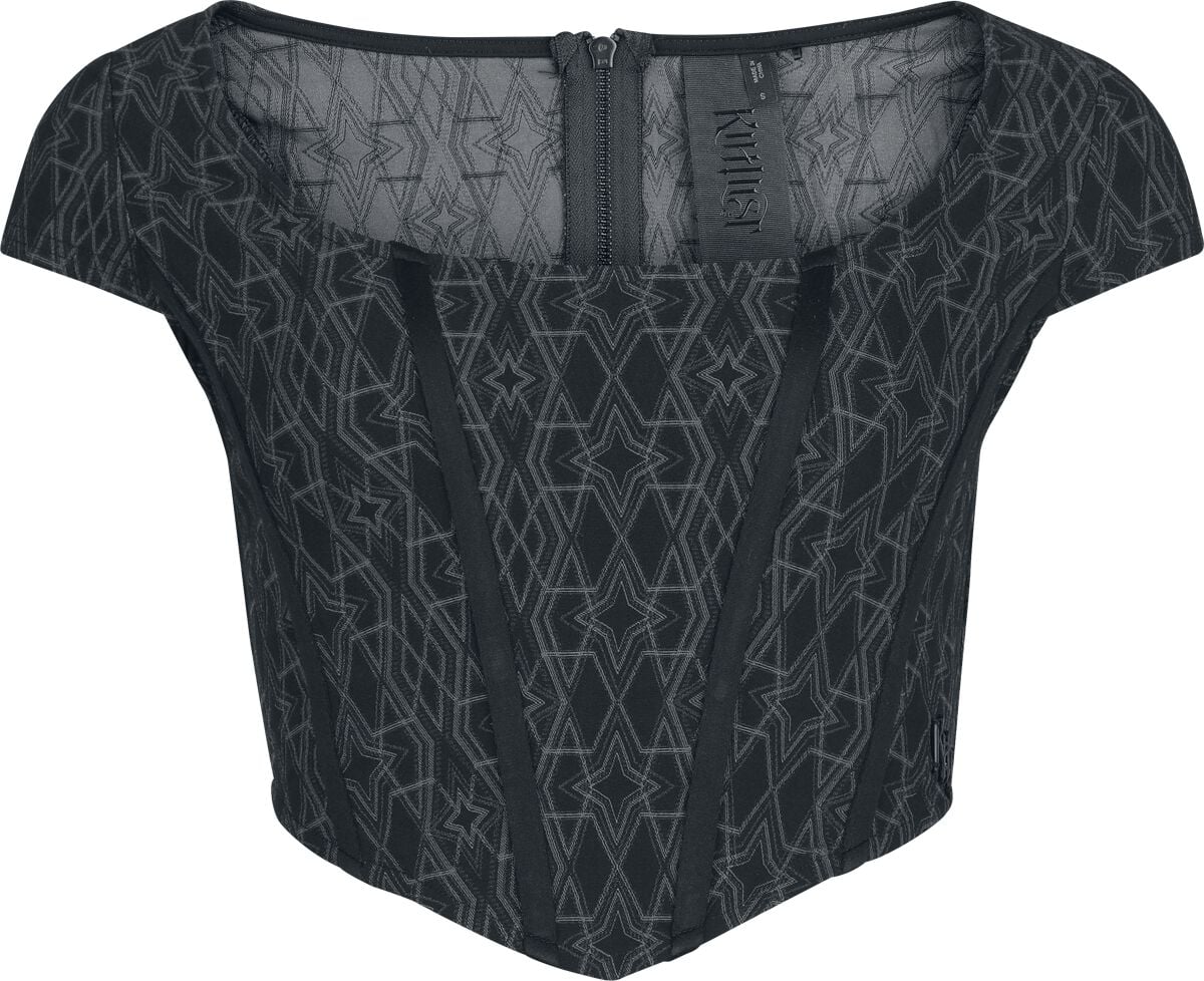 KIHILIST by KILLSTAR - Gothic Korsett - Thelma Corset - S bis 4XL - für Damen - Größe XL - schwarz
