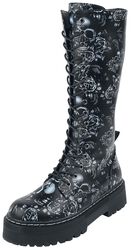 Boots mit Skull-Print, Black Premium by EMP, Boot
