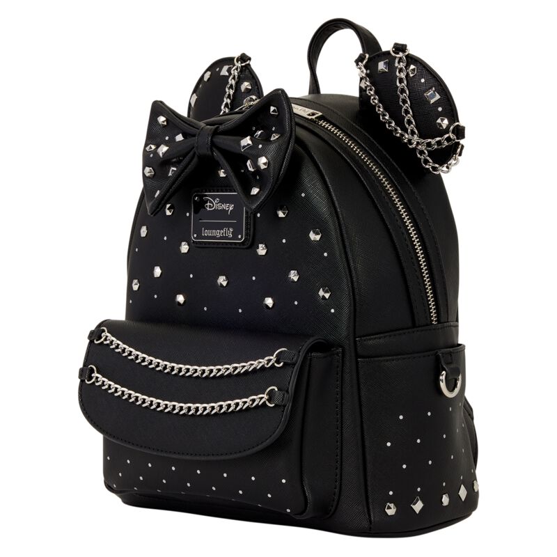 Mickey & Minnie Mouse - Disney Mini rugzak - Loungefly - Minnie Maus - Studs And Chains - voor Vrouwen - meerkleurig