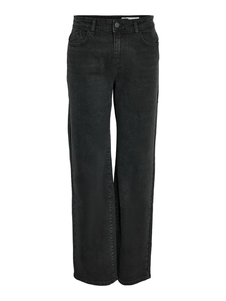 Image of Jeans di Noisy May - NMYolanda NW wide jeans black NOOS - W25L30 a W31L32 - Donna - nero