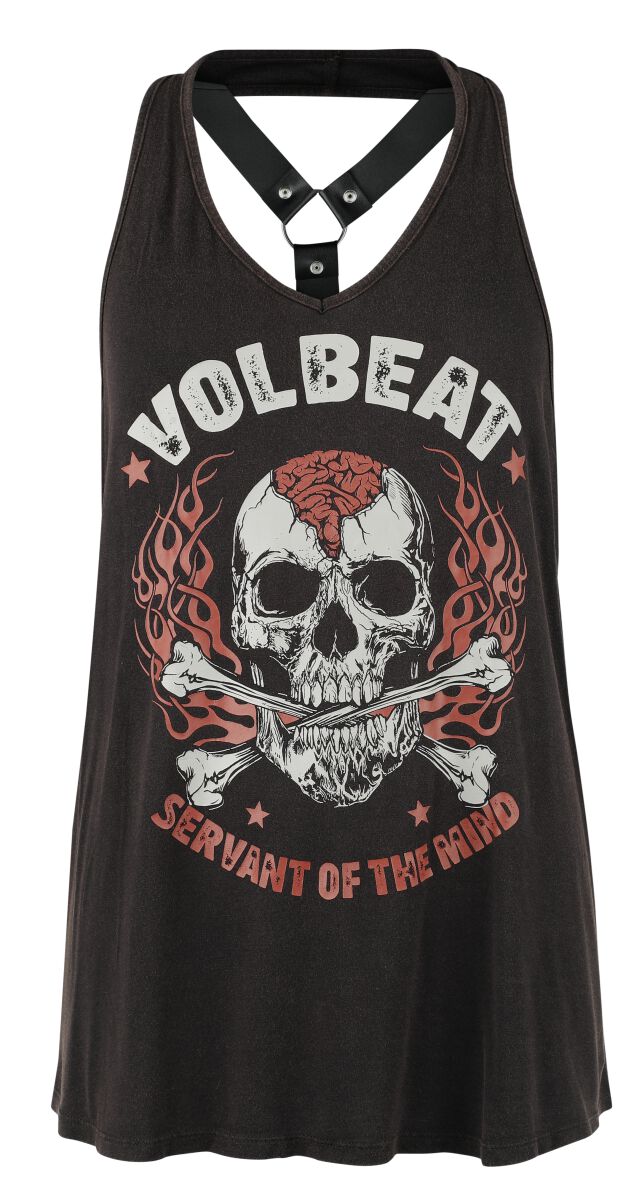Levně Volbeat EMP Signature Collection Dámský top šedohnědá