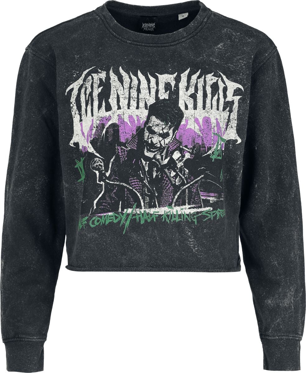 Felpa  di Ice Nine Kills - Joker Punk - S a XXL - Donna - antracite