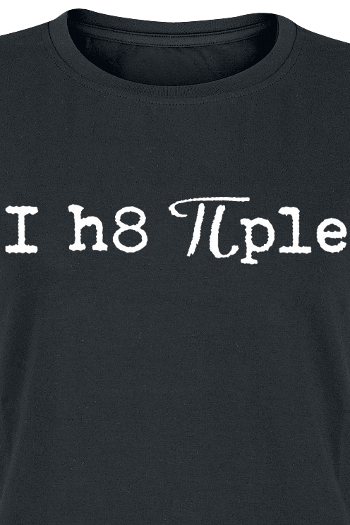 Sprüche T-Shirt - I Hate People - S bis XXL - für Damen - Größe XXL - schwarz