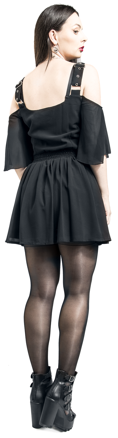 Poizen Industries Catastrophe Dress Kurzes Kleid schwarz