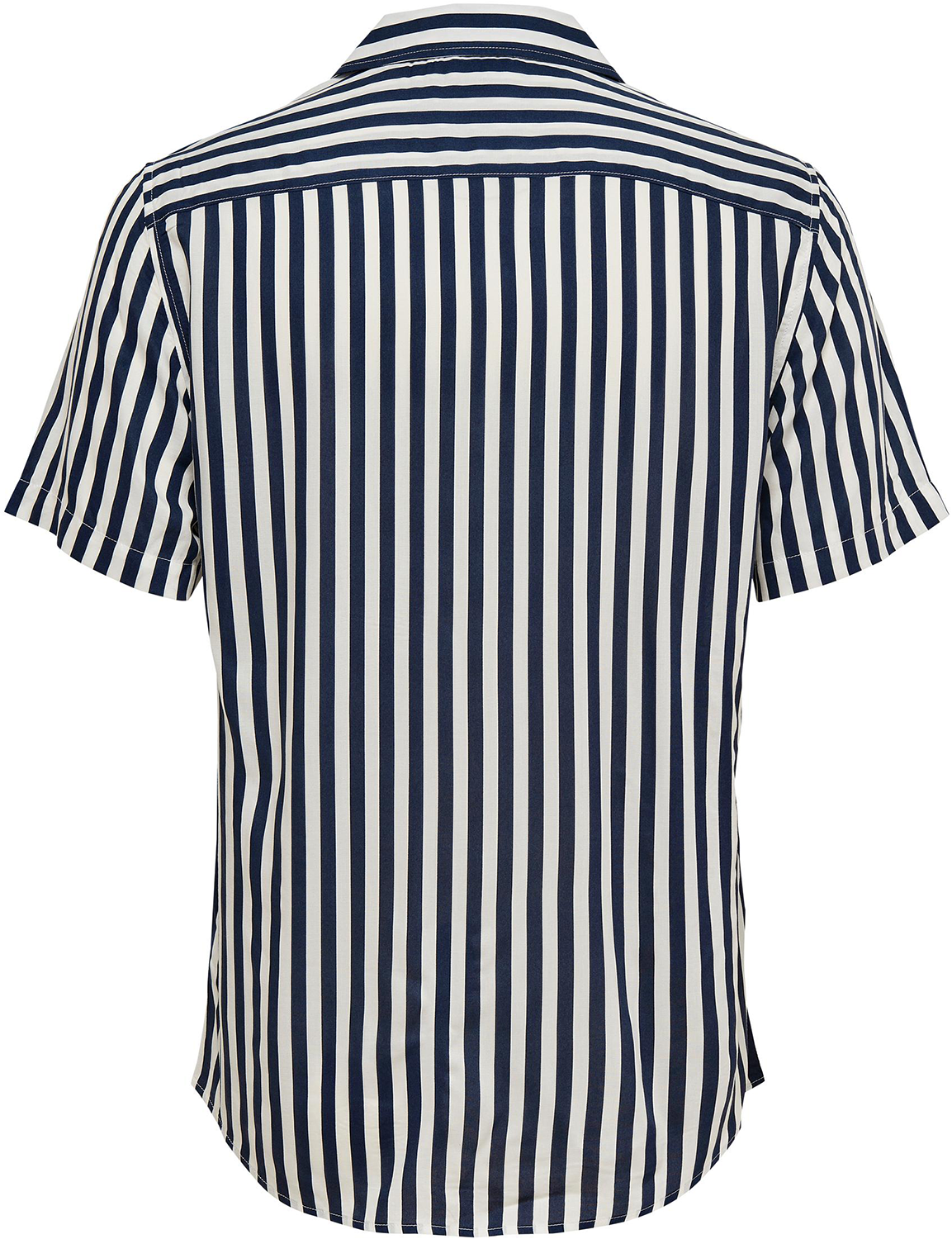 ONLY and SONS ONSWAYNE LIFE SS VISCOSE SHIRT NOOS Kurzarmhemd blau weiß