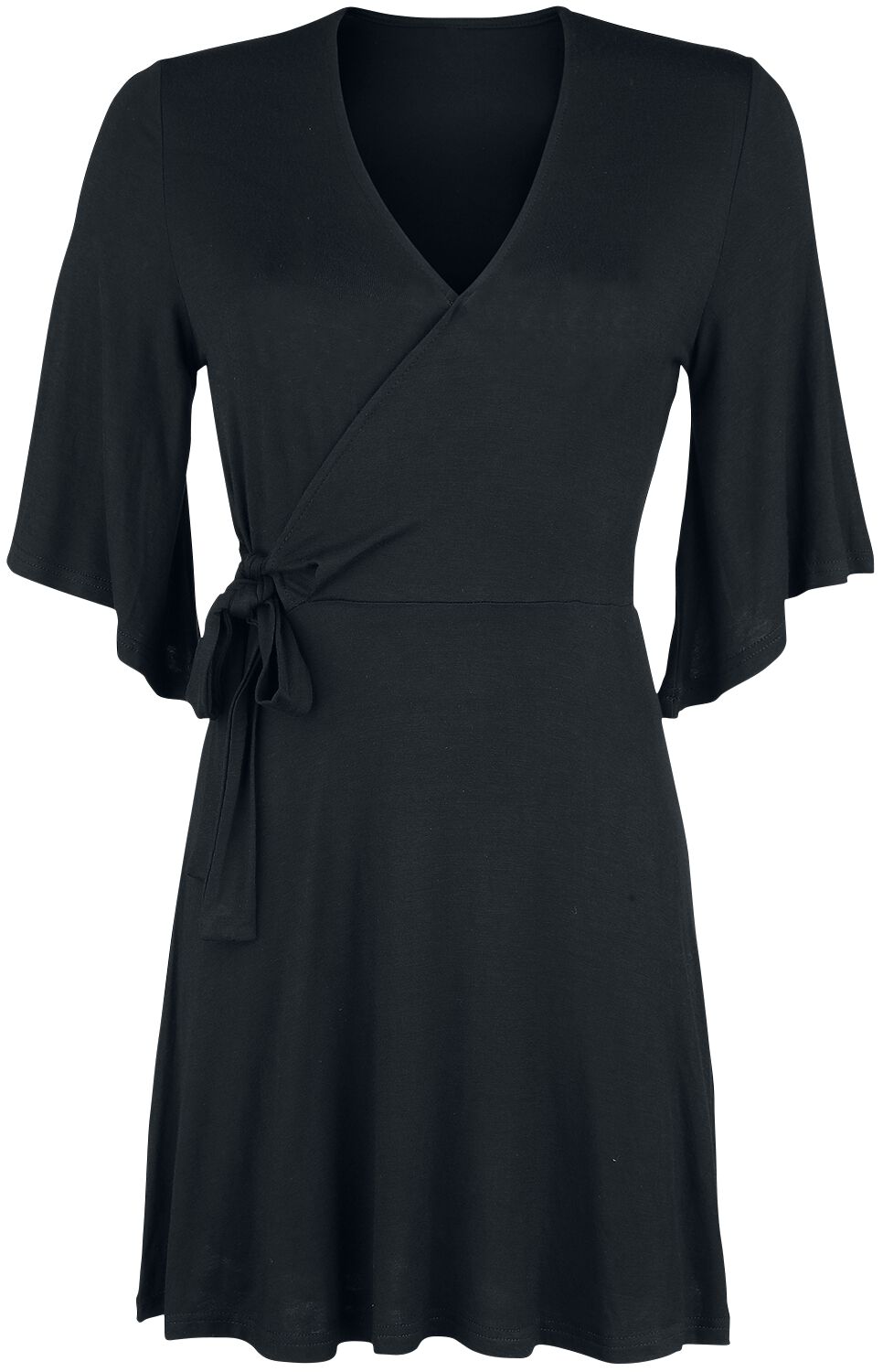 Forplay Side Knotted Sleeve Dress Short dress black