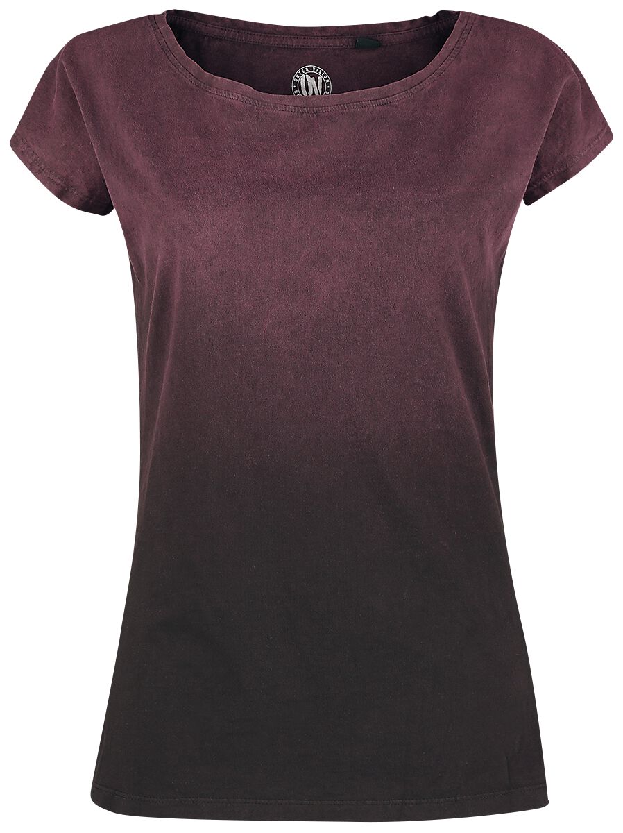 Outer Vision T-Shirt - Marylin - S bis XL - für Damen - Größe M - grau/weinrot