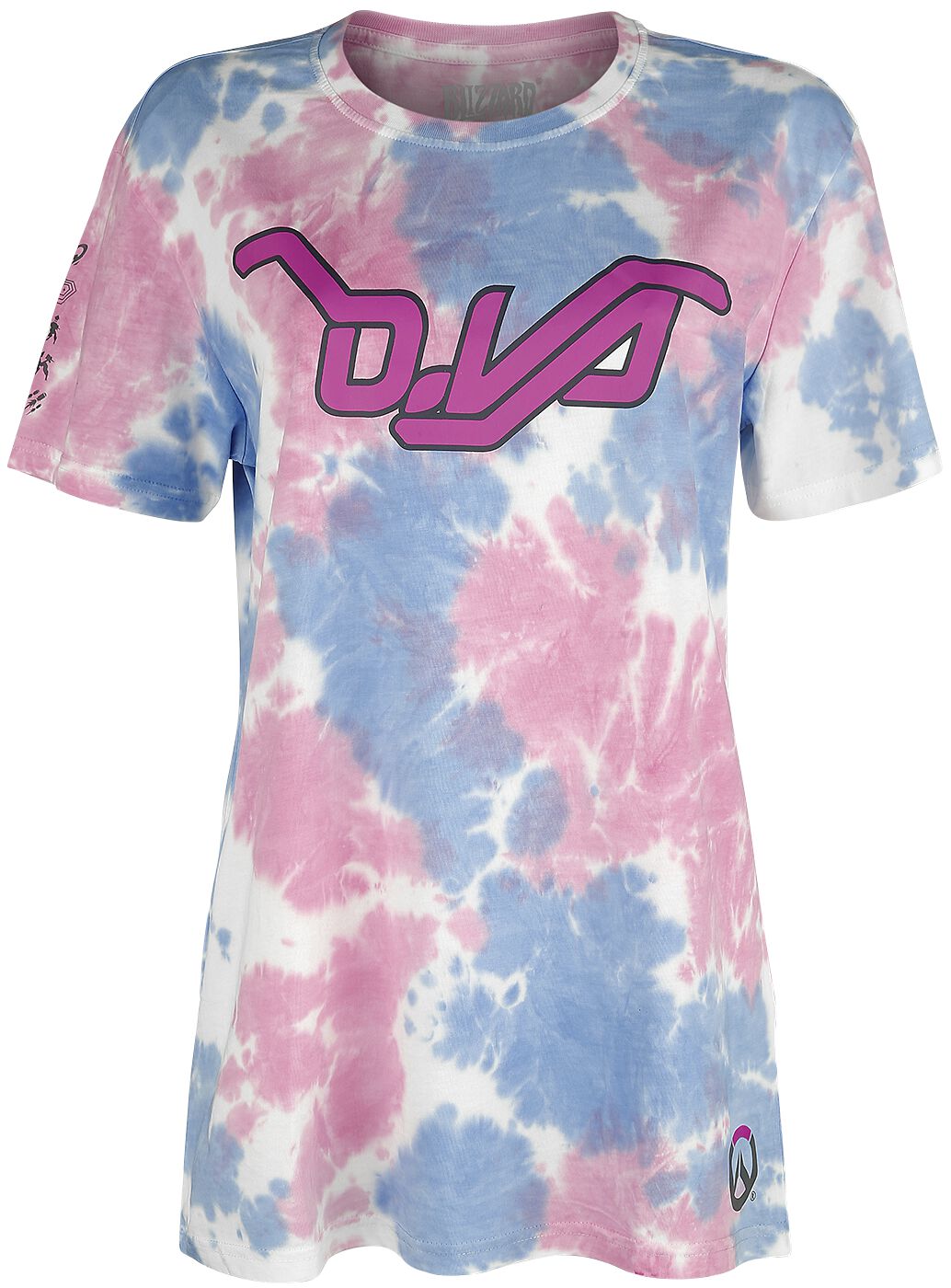 Image of Overwatch D.VA - Tie Dye T-Shirt multicolor
