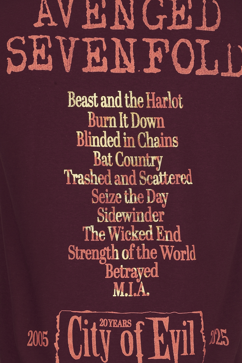 5056705740937 - City of evil T-Shirt burgund in S