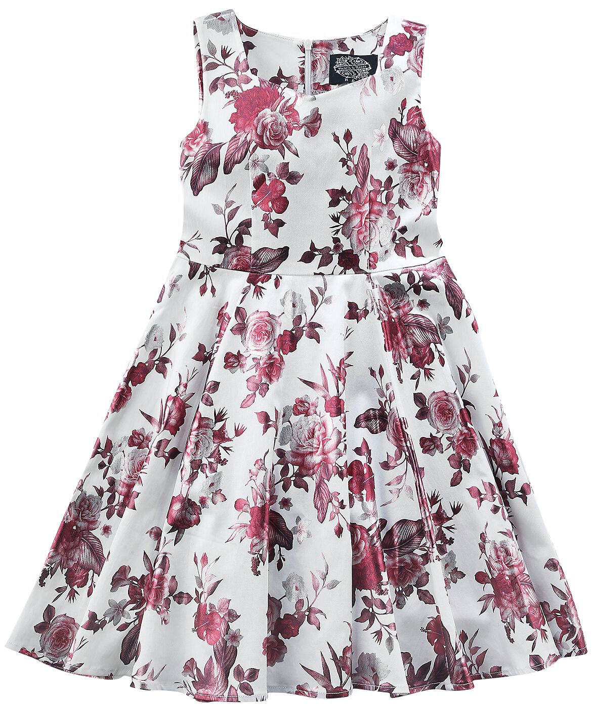 Levně H&R London Metalické šaty Aphrodite detské šaty šedobílá/růžová