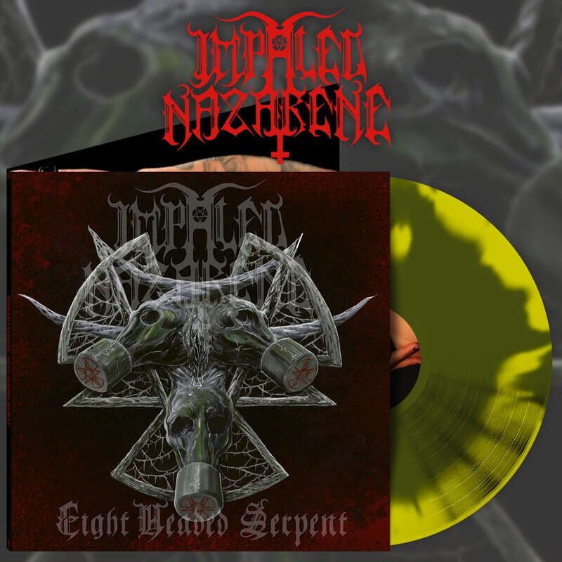 Image of Impaled Nazarene Eight headed serpent LP farbig