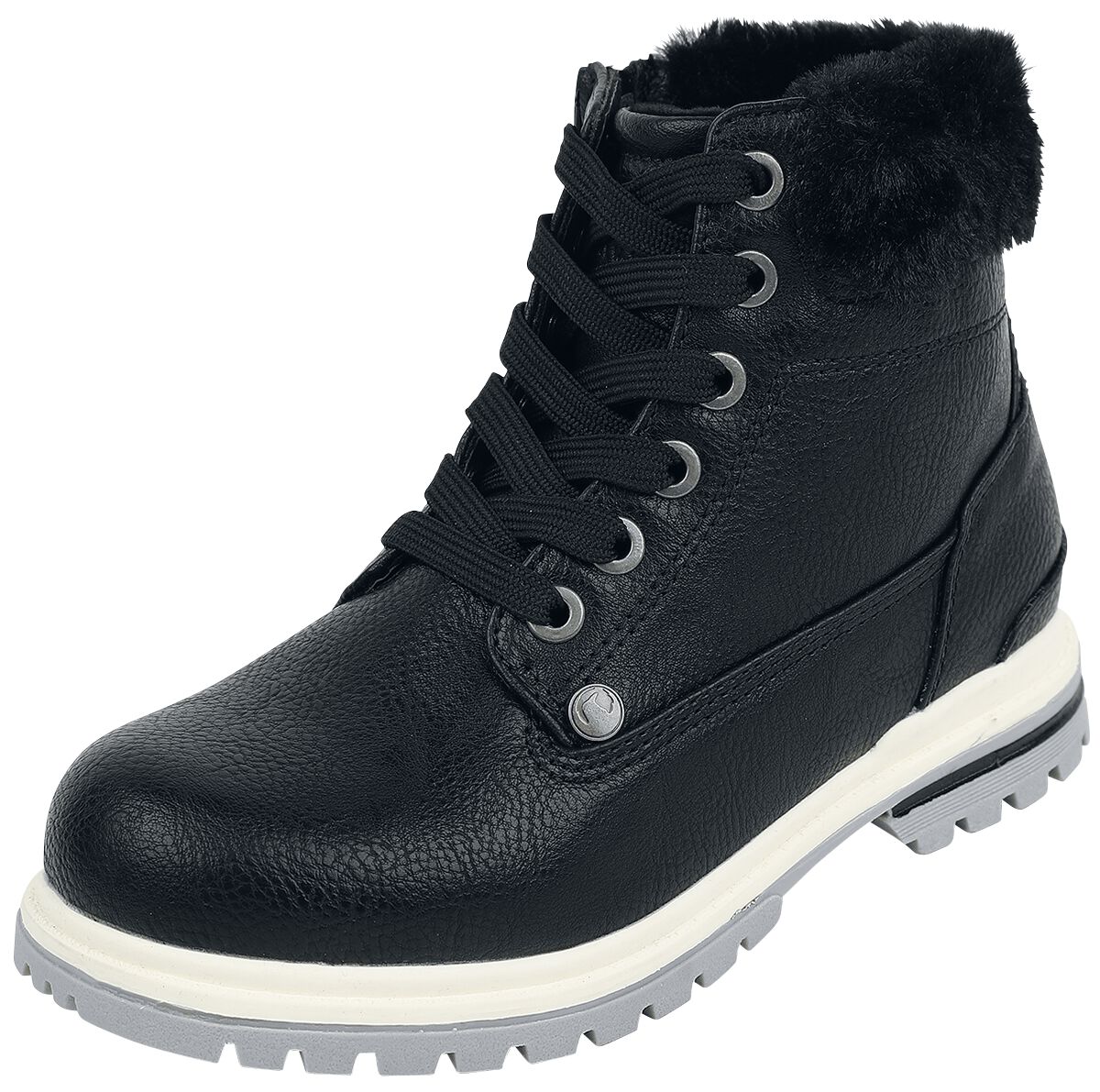Levně Black Premium by EMP Dětské boty s plyšovou podšívkou na holeni Dětské boty černá