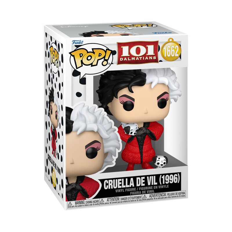 0889698902571 - Cruella De Vil (1996) Vinyl Figur 1662 Funko Pop! multicolor