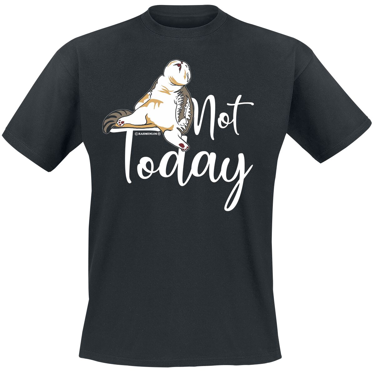 Not Today T-Shirt schwarz von Sprüche