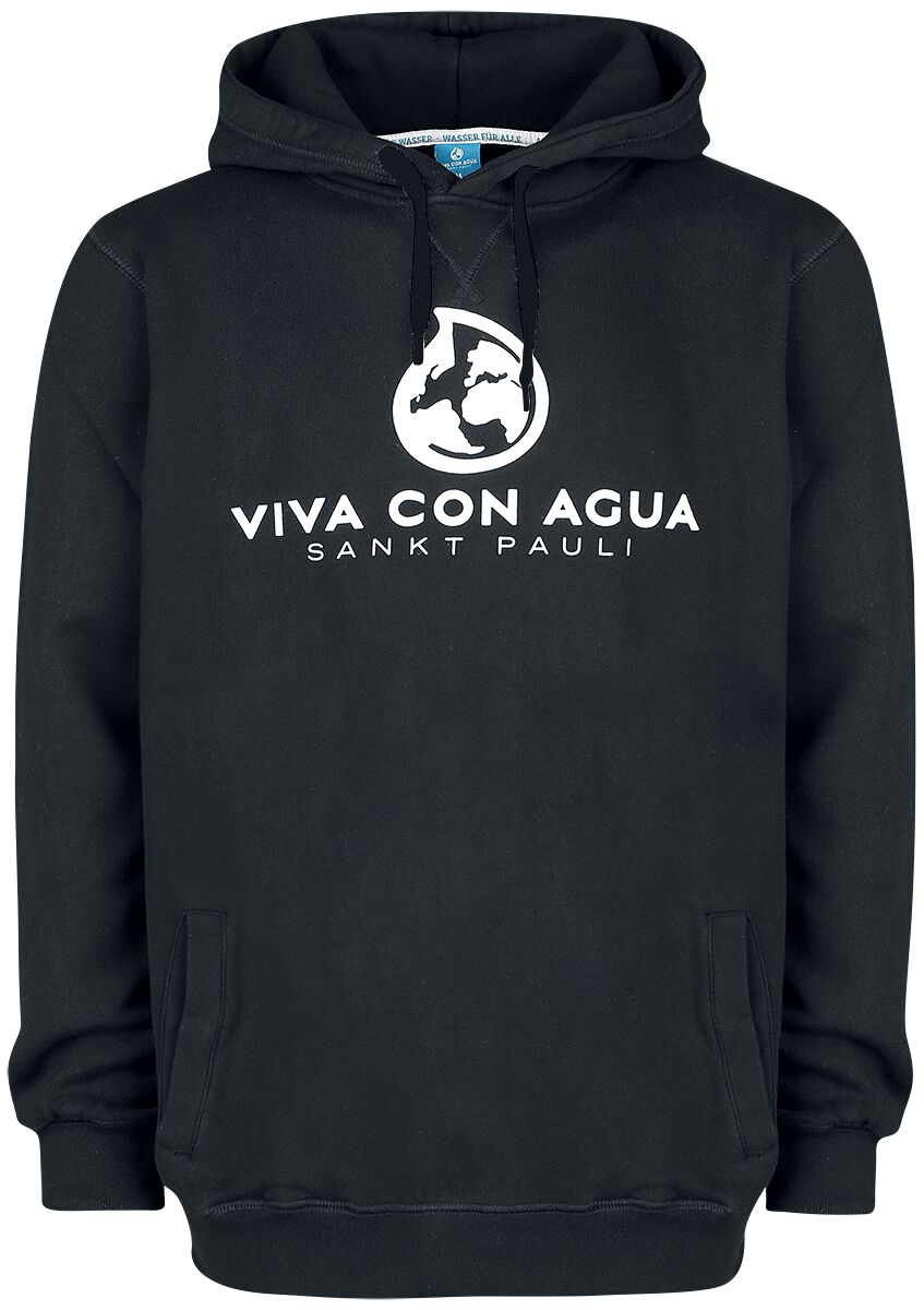 Viva Con Agua Logo Hood Hooded sweater black