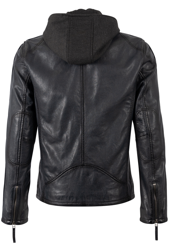 Thumbnail - Mauritius Steep Slim Fit Lasanv Lederjacke anthrazit oliv in 5XL