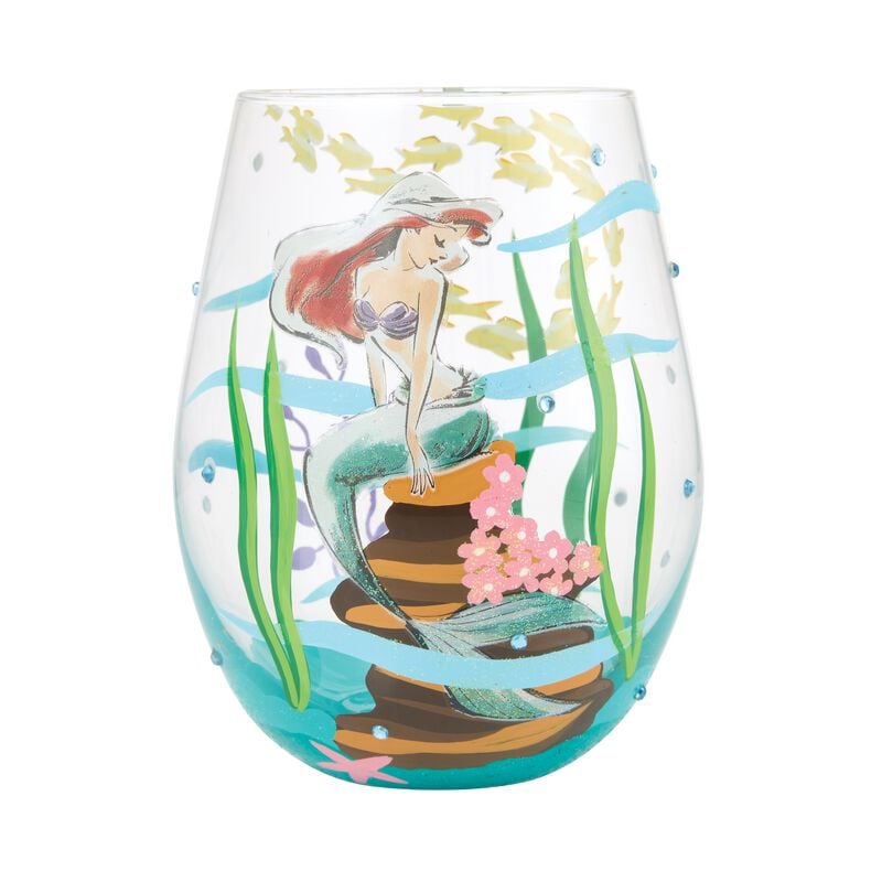 Arielle, die Meerjungfrau - Disney Trinkglas - An Ocean of Dreams (Ariel) Stemless Glass by Lolita - multicolor  - Lizenzierter Fanartikel