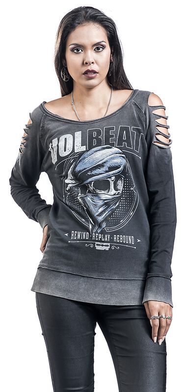 Frauen Bekleidung Bandana Skull | Volbeat Sweatshirt